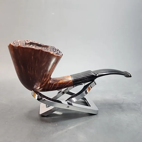 The Briar Workshop 3, Plateau Freehand Briar Pipe, American Estates - Image 4