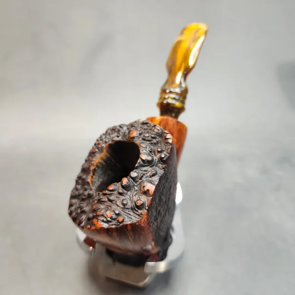SON, Partially Sandblasted Freehand Estate Briar Pipe, Danish Estates (Nording) [SOLD OUT] - Image 4
