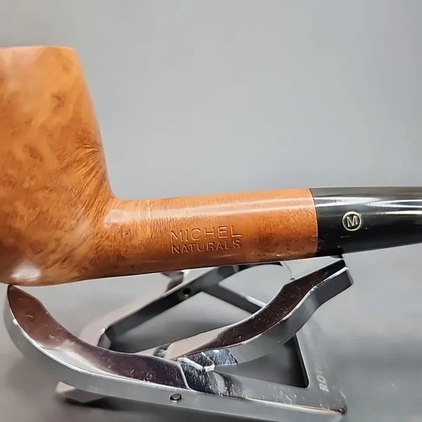 Michel Naturals 124, Smooth Straight Billiard Estate Briar Pipe, Unsmoked [SOLD OUT] - Image 4