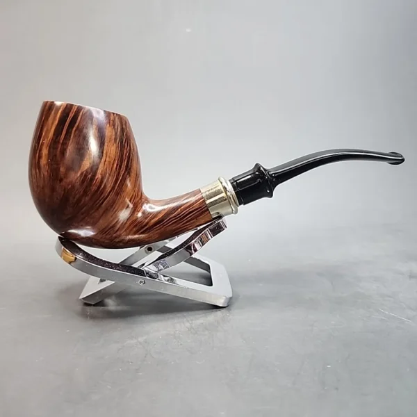 Former, Smooth Bent Egg Briar Pipe, Danish Estates (9mm) [SOLD OUT] - Image 5