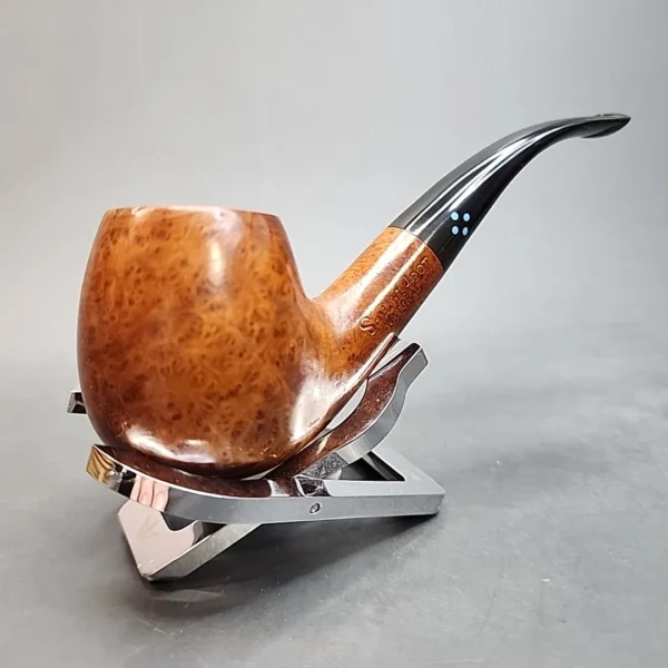 Sasieni 4Dot Natural, Smooth Bent Apple Briar Pipe, French Estates [SOLD OUT] - Image 5