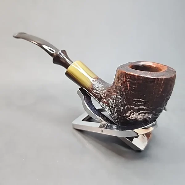 Savinelli Nonpareil, Sandblasted Acorn Briar Pipe, Italian Estates [SOLD OUT] - Image 6