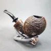 J&J Artisan Pipes, Partially Rusticated Blowfish Estate Briar Pipe, American Estates [SOLD OUT] - Image 6