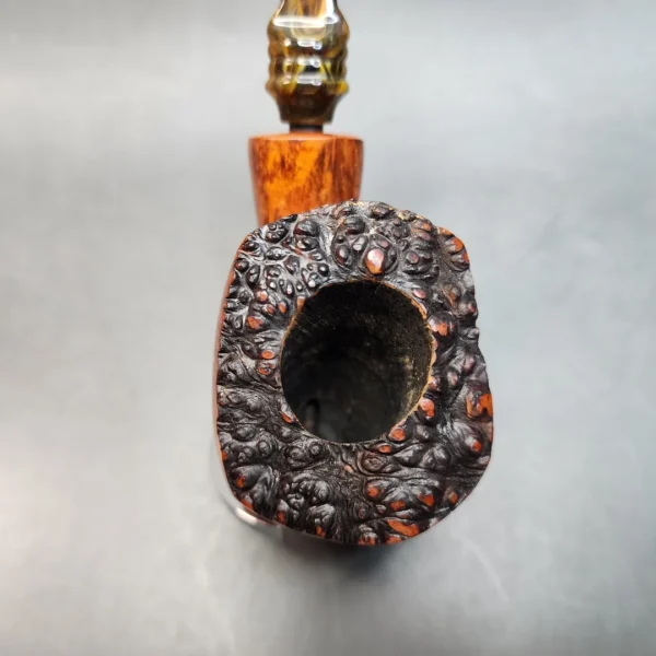 SON, Partially Sandblasted Freehand Estate Briar Pipe, Danish Estates (Nording) [SOLD OUT] - Image 6