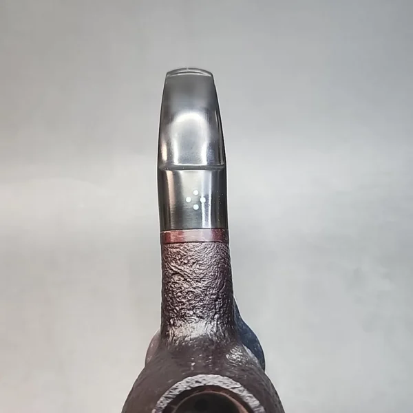 Sasieni 4 Dot Ruff Root Dark, Sandblasted Prince Estate Briar Pipe, French Estates [SOLD OUT] - Image 6