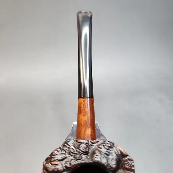 Tim West Smooth Bent Panel Estate Briar Pipe, Plateau Grain, USA [SOLD OUT] - Image 7