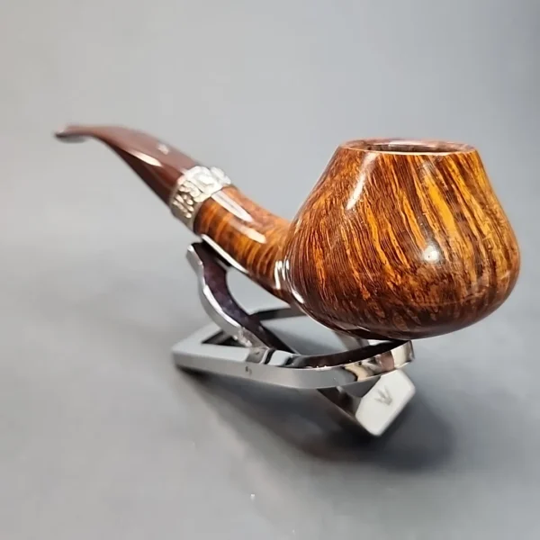 Nording Hand Made Grade 15 with Silver, Bent Volcano Briar Pipe, Danish Estates [SOLD OUT] - Image 8