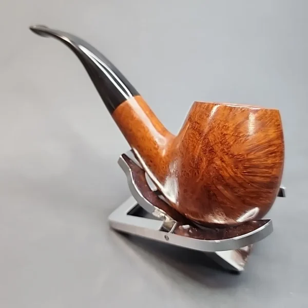 Sasieni 4Dot Natural, Smooth Bent Apple Briar Pipe, French Estates [SOLD OUT] - Image 8