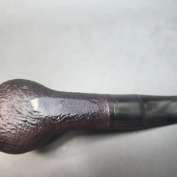 Sasieni 4 Dot Ruff Root Dark, Sandblasted Prince Estate Briar Pipe, French Estates [SOLD OUT] - Image 8