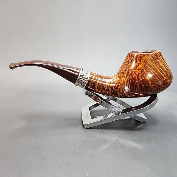 Nording Hand Made Grade 15 with Silver, Bent Volcano Briar Pipe, Danish Estates [SOLD OUT] - Image 9