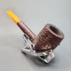 Ashton Pebble Grain 215 XX, Sandblasted Straight Billiard Estate Briar Pipe, English Estates [SOLD OUT] - Image 9