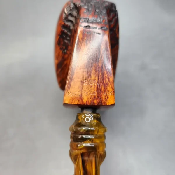 SON, Partially Sandblasted Freehand Estate Briar Pipe, Danish Estates (Nording) [SOLD OUT] - Image 9