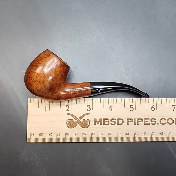 Sasieni 4Dot Natural, Smooth Bent Apple Briar Pipe, French Estates [SOLD OUT] - Image 10