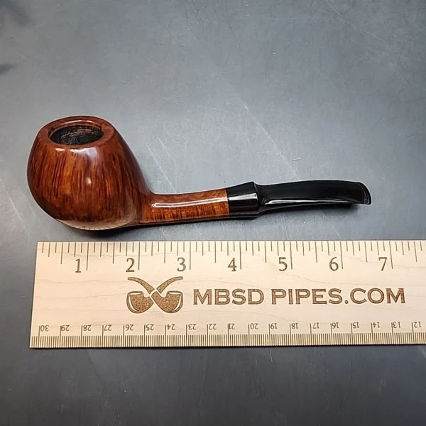 WO Larsen 2, Smooth Bent Apple Estate Briar Pipe, Danish Estates (Straight Grain) [SOLD OUT] - Image 11