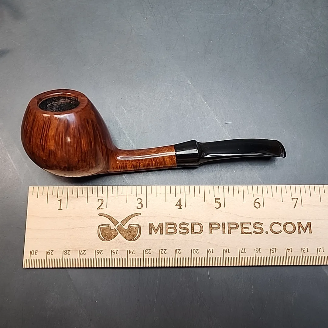 Danish Estates: Tao Smooth Bent Apple with Silver (D) Tobacco Pipe