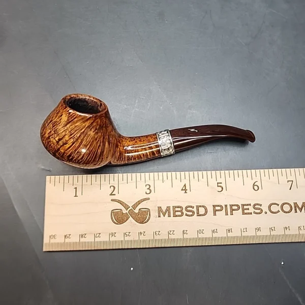 Nording Hand Made Grade 15 with Silver, Bent Volcano Briar Pipe, Danish Estates [SOLD OUT] - Image 11