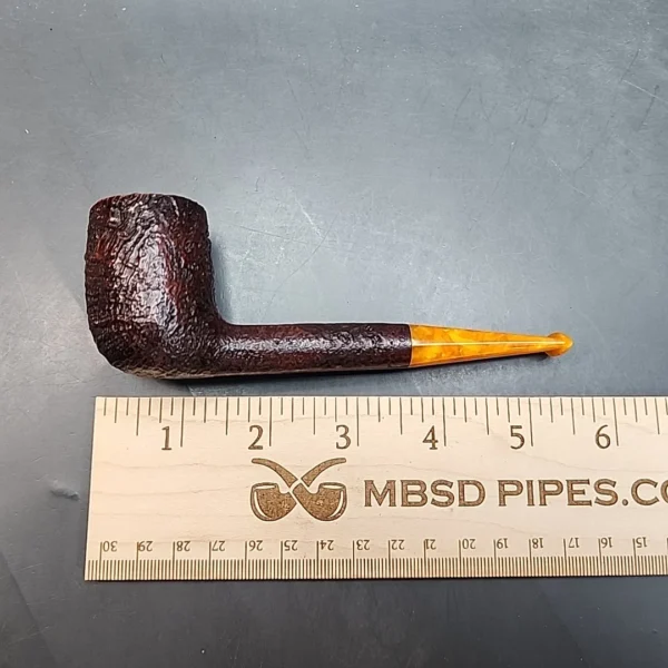 Ashton Pebble Grain 215 XX, Sandblasted Straight Billiard Estate Briar Pipe, English Estates [SOLD OUT] - Image 11