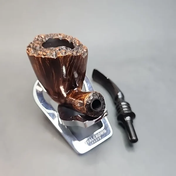 Astleys of London, Smooth Freehand Estate Briar Pipe, Plateau Grain [SOLD OUT] - Image 12