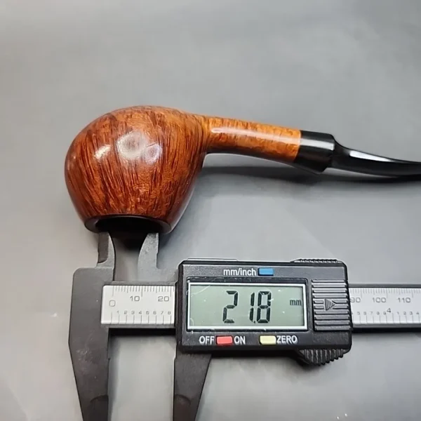 WO Larsen 2, Smooth Bent Apple Estate Briar Pipe, Danish Estates (Straight Grain) [SOLD OUT] - Image 12