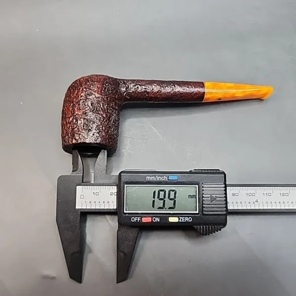 Ashton Pebble Grain 215 XX, Sandblasted Straight Billiard Estate Briar Pipe, English Estates [SOLD OUT] - Image 12