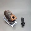 J&J Artisan Pipes, Partially Rusticated Blowfish Estate Briar Pipe, American Estates [SOLD OUT] - Image 12