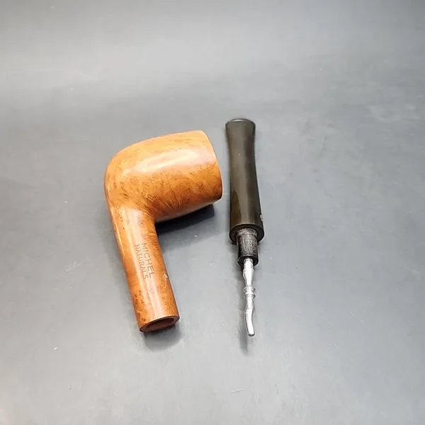Michel Naturals 124, Smooth Straight Billiard Estate Briar Pipe, Unsmoked [SOLD OUT] - Image 12