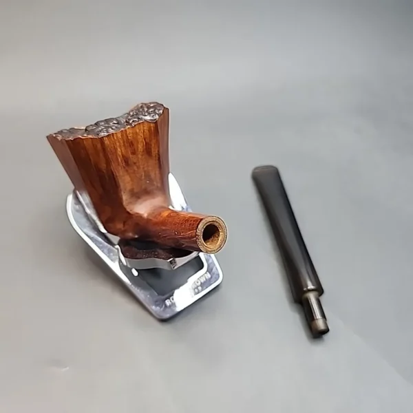 Tim West Smooth Bent Panel Estate Briar Pipe, Plateau Grain, USA [SOLD OUT] - Image 13