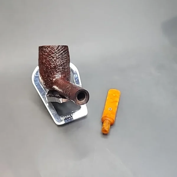 Ashton Pebble Grain 215 XX, Sandblasted Straight Billiard Estate Briar Pipe, English Estates [SOLD OUT] - Image 13