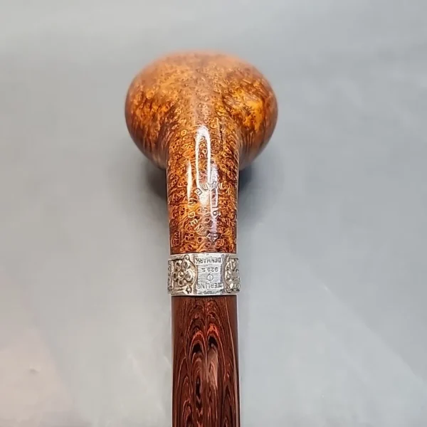 Nording Hand Made Grade 15 with Silver, Bent Volcano Briar Pipe, Danish Estates [SOLD OUT] - Image 14