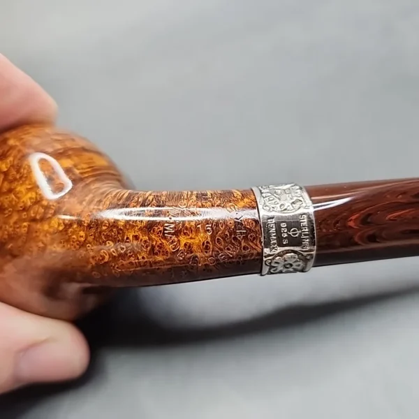 Nording Hand Made Grade 15 with Silver, Bent Volcano Briar Pipe, Danish Estates [SOLD OUT] - Image 15