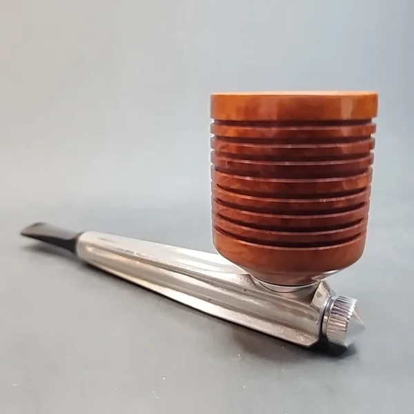 Kirsten S, Straight Metal and Briar Pipe, American Estates [SOLD OUT] - Image 5