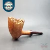 La Biota Smooth Pickaxe Handmade Briar Pipe, Cumberland Stem, Italy