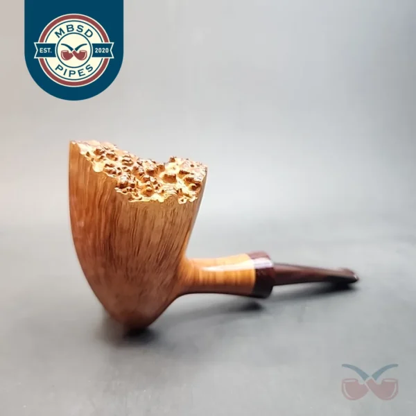 La Biota Smooth Pickaxe Handmade Briar Pipe, Cumberland Stem, Italy