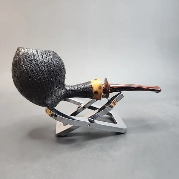 La Biota, Sandblasted Bent Acorn Morta Pipe, Handmade In Italy [SOLD OUT] - Image 4