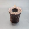 La Biota Sandblasted Poker Artisan Briar Pipe, Antler Shank, Handmade in Italy [SOLD OUT] - Image 4