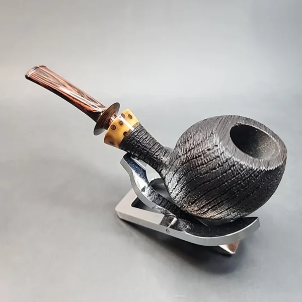 La Biota, Sandblasted Bent Acorn Morta Pipe, Handmade In Italy [SOLD OUT] - Image 7