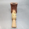 La Biota Sandblasted Poker Artisan Briar Pipe, Antler Shank, Handmade in Italy [SOLD OUT] - Image 7
