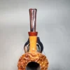 La Biota Smooth Pickaxe Handmade Briar Pipe, Cumberland Stem, Italy - Image 7