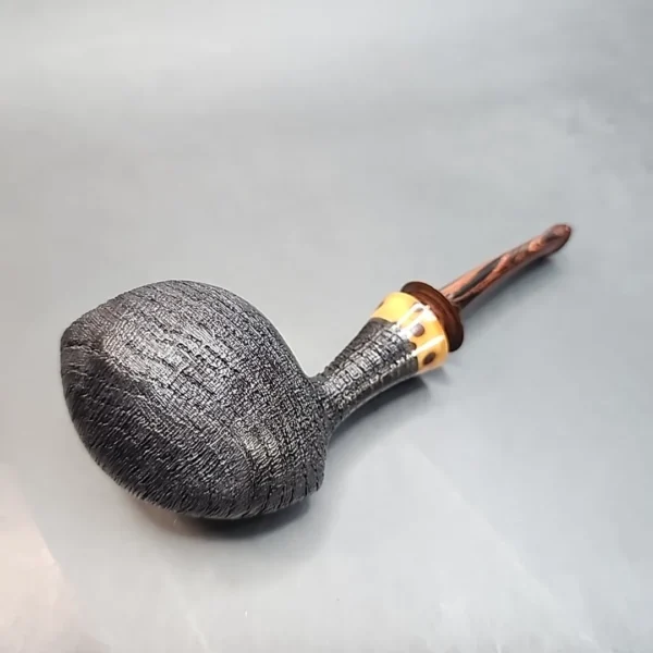 La Biota, Sandblasted Bent Acorn Morta Pipe, Handmade In Italy [SOLD OUT] - Image 10