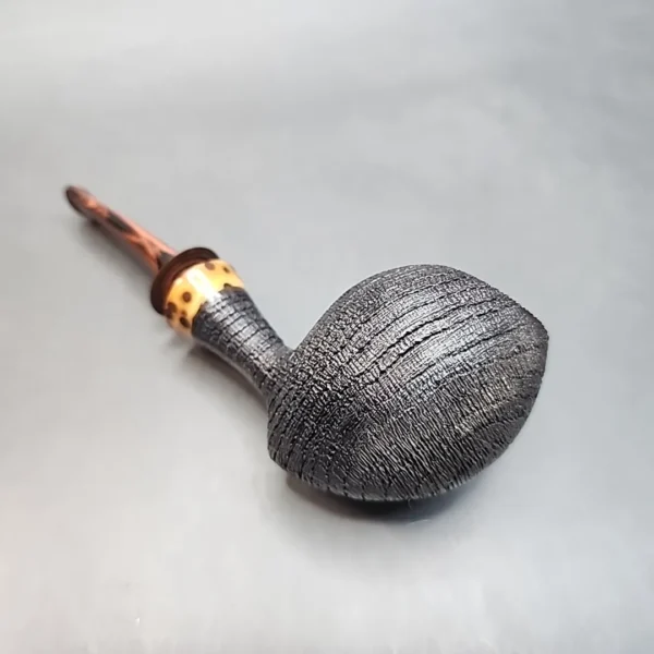 La Biota, Sandblasted Bent Acorn Morta Pipe, Handmade In Italy [SOLD OUT] - Image 11