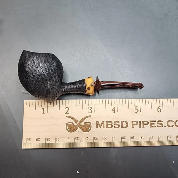 La Biota, Sandblasted Bent Acorn Morta Pipe, Handmade In Italy [SOLD OUT] - Image 12