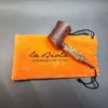 La Biota Sandblasted Poker Artisan Briar Pipe, Antler Shank, Handmade in Italy [SOLD OUT] - Image 13