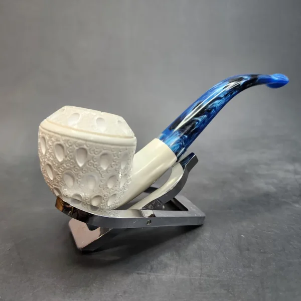MBSD Meerschaum Bent Rhodesian Block Meerschaum Pipe, Fitted Case [SOLD OUT] - Image 4