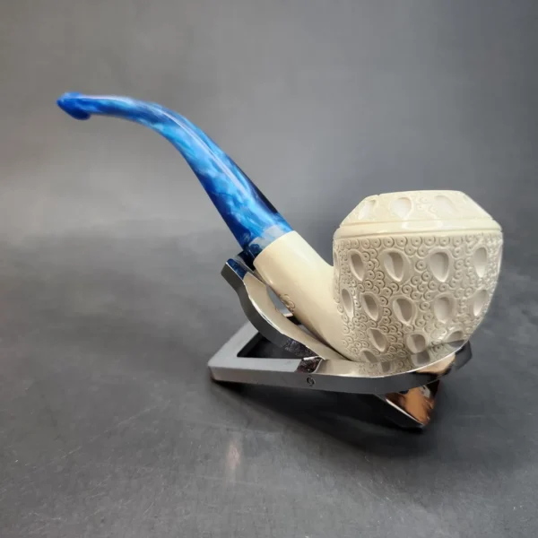 MBSD Meerschaum Bent Rhodesian Block Meerschaum Pipe, Fitted Case [SOLD OUT] - Image 6