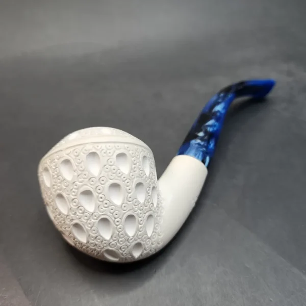 MBSD Meerschaum Bent Rhodesian Block Meerschaum Pipe, Fitted Case [SOLD OUT] - Image 8