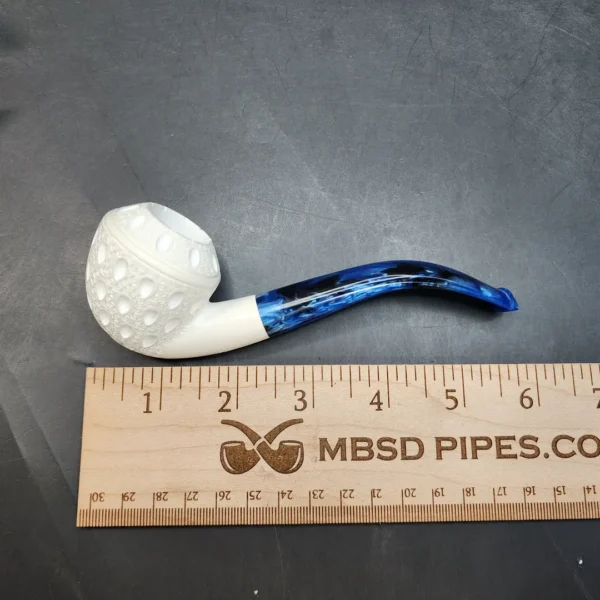 MBSD Meerschaum Bent Rhodesian Block Meerschaum Pipe, Fitted Case [SOLD OUT] - Image 9