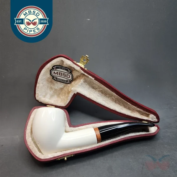 MBSD Meerschaum Deluxe, Acorn Block Meerschaum Pipe, Briar-Mortis [SOLD OUT]