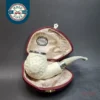 MBSD Meerschaum Spigot, Triple Mounted Silver, Block Meerschaum Pipe [SOLD OUT]