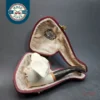 MBSD Meerschaum Deluxe Natural, Freehand Block Meerschaum Pipe, Briar-Mortise