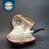 MBSD Meerschaum Spigot, Double Mounted Silver Block Meerschaum Pipe, Fitted Case [SOLD OUT]